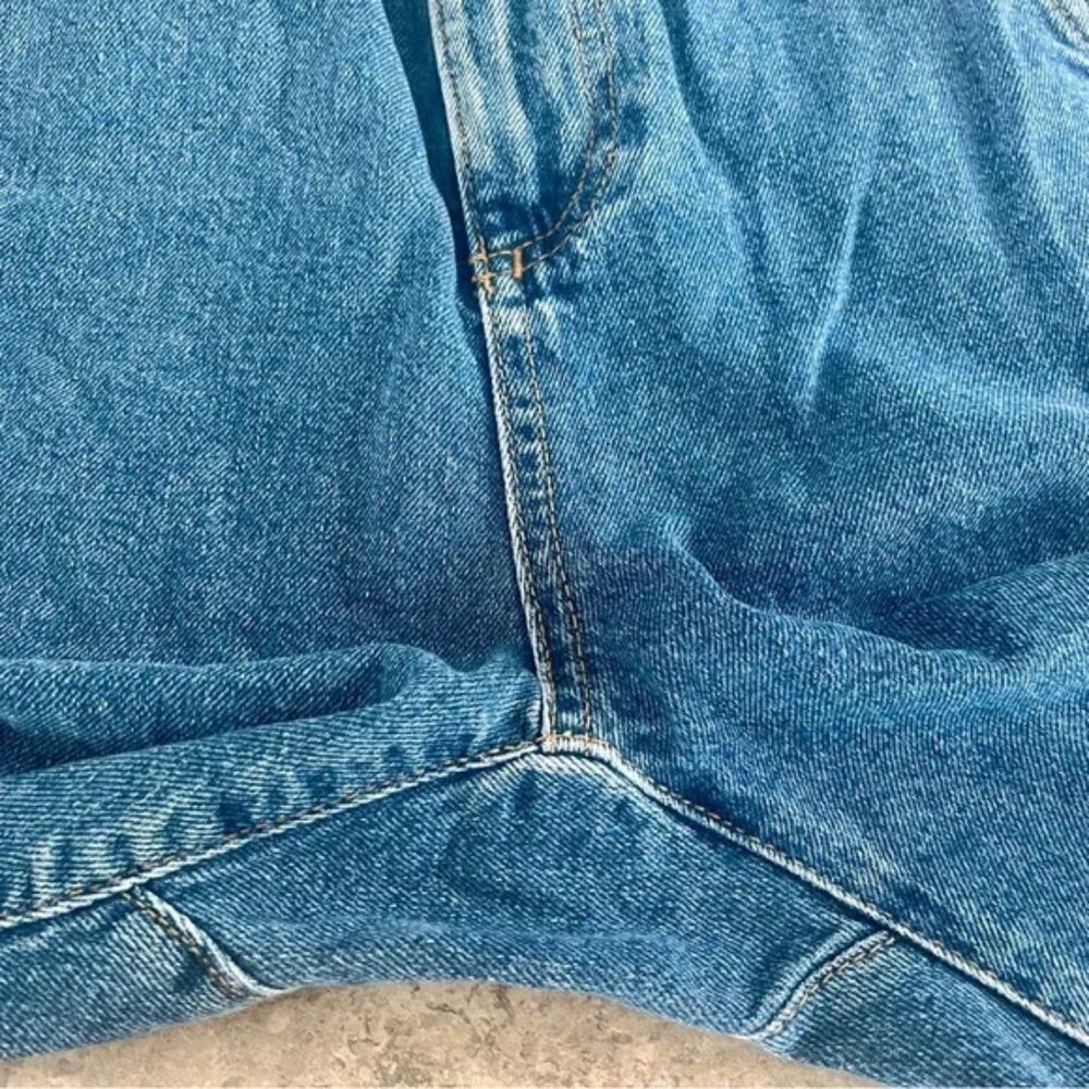 Zara Paper Bag Medium Wash Jeans - Picture 11 of 14